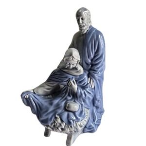 Vintage‎ Christmas Nativity Atlantic Mold  Joseph Mary Jesus Holy Family
